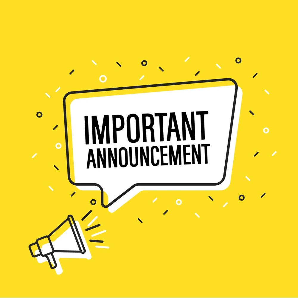 Important Announcement